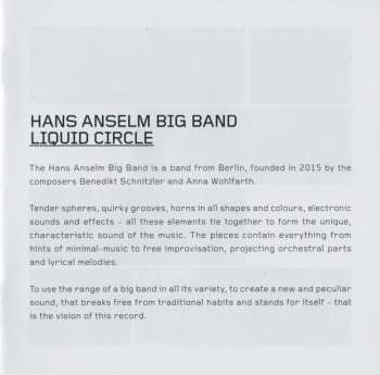 CD Hans Anselm Big Band: Liquid Circle DIGI 105270