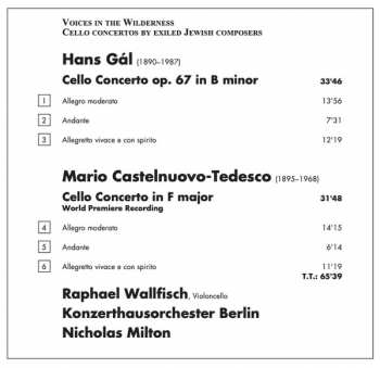 CD Hans Gal: Cello Concertos 113813