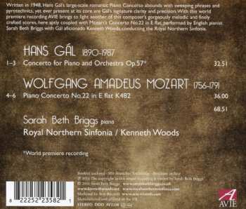CD Hans Gal: Piano Concertos: Gal Op. 57, Mozart K. 482 330060
