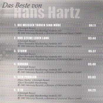 CD Hans Hartz: Das Beste Von Hans Hartz 122563