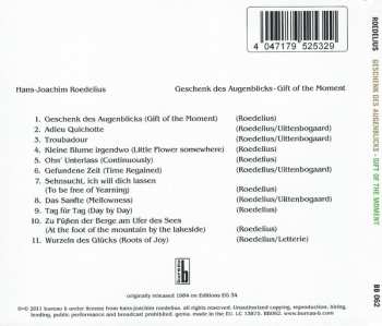CD Hans-Joachim Roedelius: Geschenk Des Augenblicks = Gift Of The Moment 457363