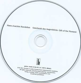 CD Hans-Joachim Roedelius: Geschenk Des Augenblicks = Gift Of The Moment 457363