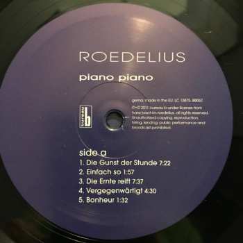 LP Hans-Joachim Roedelius: Piano Piano 238953