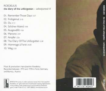 CD Hans-Joachim Roedelius: The Diary Of The Unforgotten - Selbstportrait VI 442319