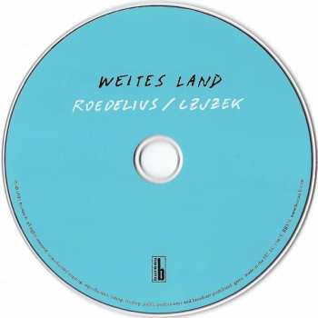 CD Hans-Joachim Roedelius: Weites Land 111762
