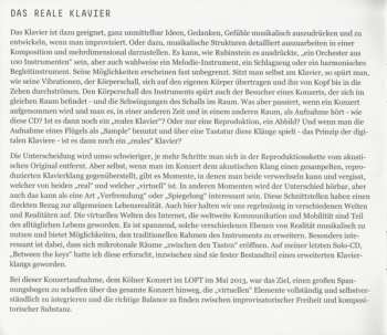 CD Hans Lüdemann: Das Reale Klavier (Ein Kölner Konzert) 302181