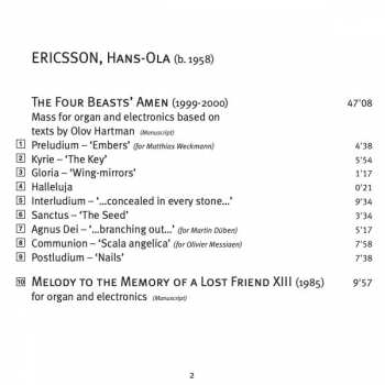 SACD Hans-Ola Ericsson: The Four Beasts' Amen 315081