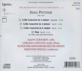 CD Hans Pfitzner: Cello Concerto In G Major Op 42 / Cello Concerto In A Minor Op 52 / Cello Concerto Op Posth. / Duo Op 43 307905