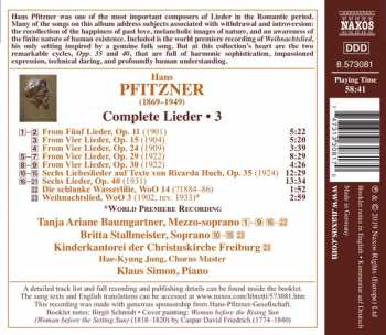 CD Hans Pfitzner: Complete Lieder - 3 319404
