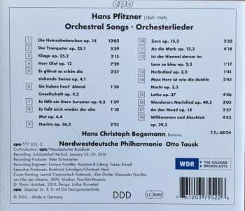 CD Hans Pfitzner: Orchesterlieder 293061