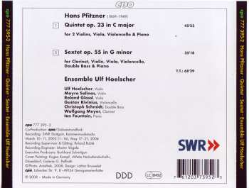 CD Hans Pfitzner: Piano Quintet • Sextet 150816