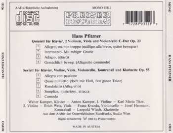 CD Hans Pfitzner: Quintett Op. 23 · Sextett Op. 55