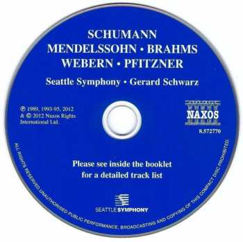 CD Hans Pfitzner: Symphony In C Major • Konzertstück For Four Horns 251742