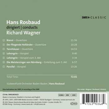 CD Hans Rosbaud: Hans Rosbaud Conducts Richard Wagner 322101