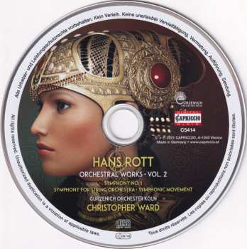 CD Hans Rott: Orchestral Works ∙ Vol. 2 (Symphony No. 1 ∙ Symphony For Strings ∙ Symphonic Movement) 242765