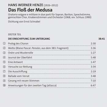CD Hans Werner Henze: Das Floß Der Medusa 121083