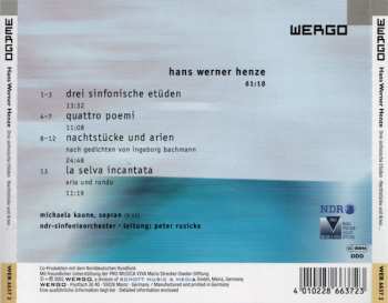 CD Hans Werner Henze: Drei Sinfonische Etüden / Quattro Poemi / Nachtstücke Und Arien / La Selva Incantata 351178