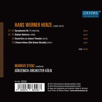 CD Hans Werner Henze: Symphonie No. 7; Sieben Boleros; L'Heure Bleue 469245