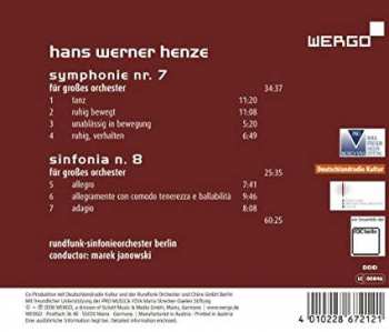 CD Hans Werner Henze: Symphonies 7 & 8 257384