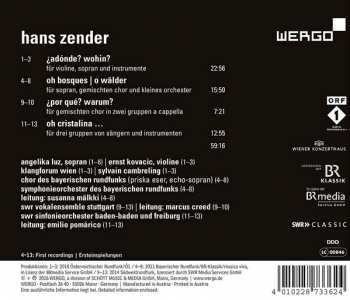 CD Hans Zender: ¿Adónde? Wohin? (4 Canciones Nach Juan De La Cruz) 318519