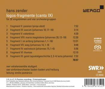 SACD Hans Zender: Logos-Fragmente (Canto IX) 336514
