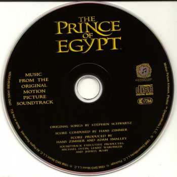 CD Hans Zimmer: The Prince Of Egypt (Music From The Original Motion Picture Soundtrack) 382365