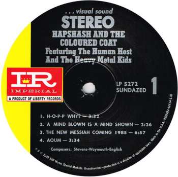 LP Hapshash & The Coloured Coat: Featuring The Human Host And The Heavy Metal Kids 455504
