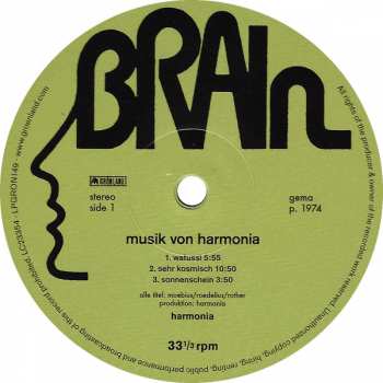 LP Harmonia: Musik Von Harmonia 148889