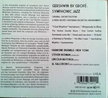 CD Harmonie Ensemble New York: Gershwin By Grofe:Symphonic Jazz 284485