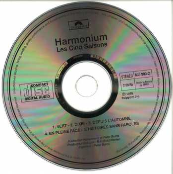 CD Harmonium: Les Cinq Saisons 393605