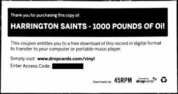 LP Harrington Saints: 1,000 Pounds Of Oi! 396114