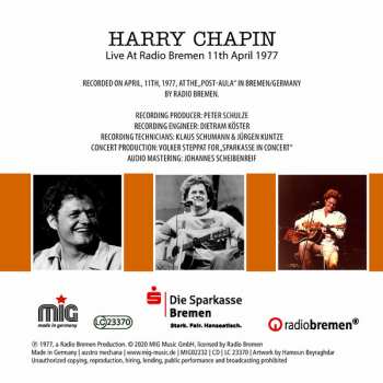 CD Harry Chapin: Some More Stories Live  (At Radio Bremen 11th April 1977) DIGI 104571