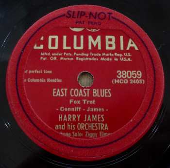 Album Harry James And His Orchestra: I Understand / East Coast Blues