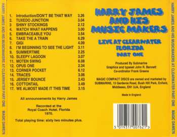 CD Harry James & His Music Makers: Live At Clearwater Florida Part One 269371