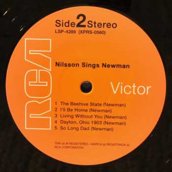 LP Harry Nilsson: Nilsson Sings Newman LTD 82113