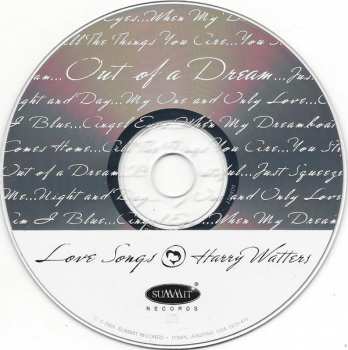 CD Harry Watters: Out Of A Dream: Love Songs 310313