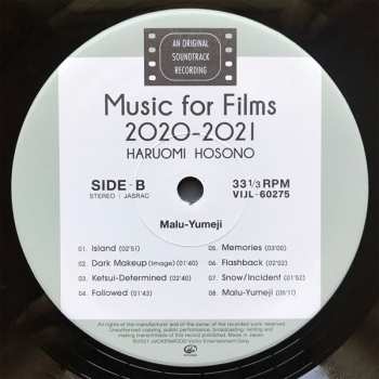 LP Haruomi Hosono: Music For Films 2020-2021 362190