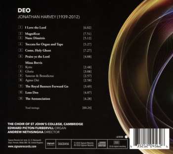 CD Jonathan Harvey: Deo 469699