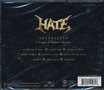CD Hate: Solarflesh: A Gospel Of Radiant Divinity 33326