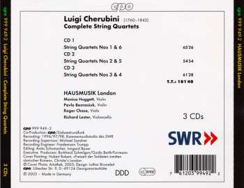 3CD Hausmusik London: Complete String Quartets  120965