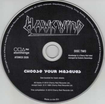 2CD Hawkwind: Choose Your Masques DLX 350232