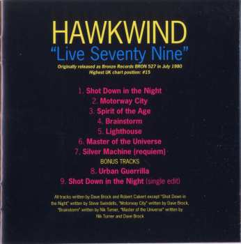 CD Hawkwind: Live Seventy Nine 21556