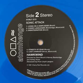 LP/SP Hawkwind: Sonic Attack CLR 412298