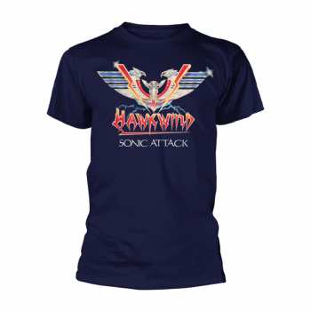 Merch Hawkwind: Tričko Sonic Attack (navy)