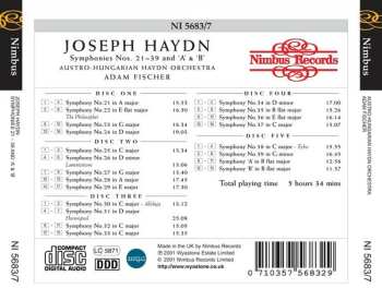5CD Joseph Haydn: Symphonies Nos. 21-39 And 'A' & 'B' - The Esterházy Recordings - Volume Two