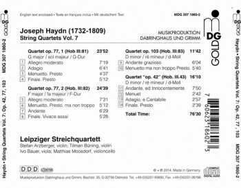 CD Joseph Haydn: String Quartets Vol. 7: Op. 42 · Op. 103 · Op. 77 No. 1 & 2 439143