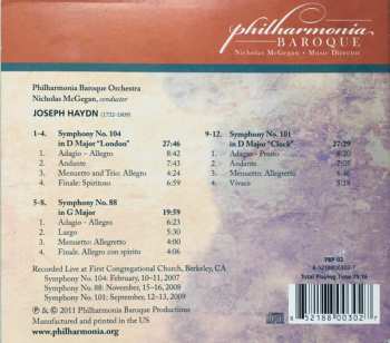 CD Joseph Haydn: Symphonies No. 104 “London”, No. 88, No. 101 “The Clock” 442558
