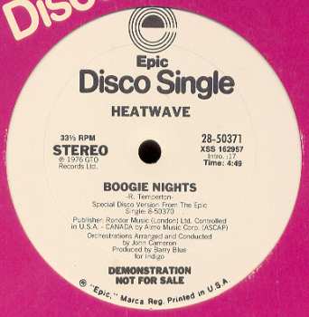 Album Heatwave: Boogie Nights / Too Hot To Handle