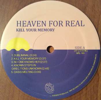 LP Heaven For Real: Kill Your Memory CLR 82535