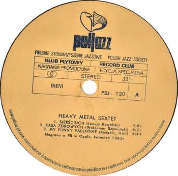 LP Heavy Metal Sextet: Heavy Metal Sextet 535208